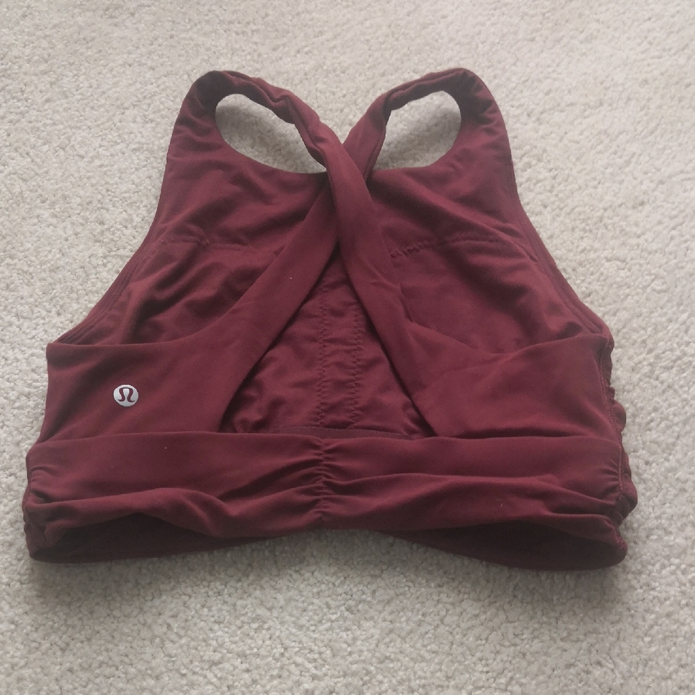lululemon athletica Deep Red Sports Bra